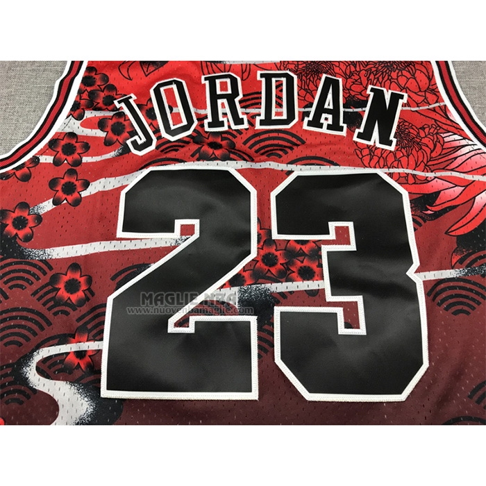 Maglia
 Michael Jordan NO 23 Chicago Bulls Mitchell & Ness Lunar New Year Rosso
